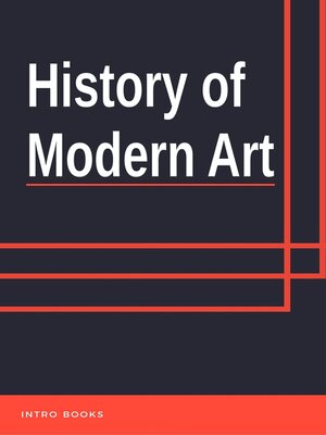 cover image of History of Modern Art